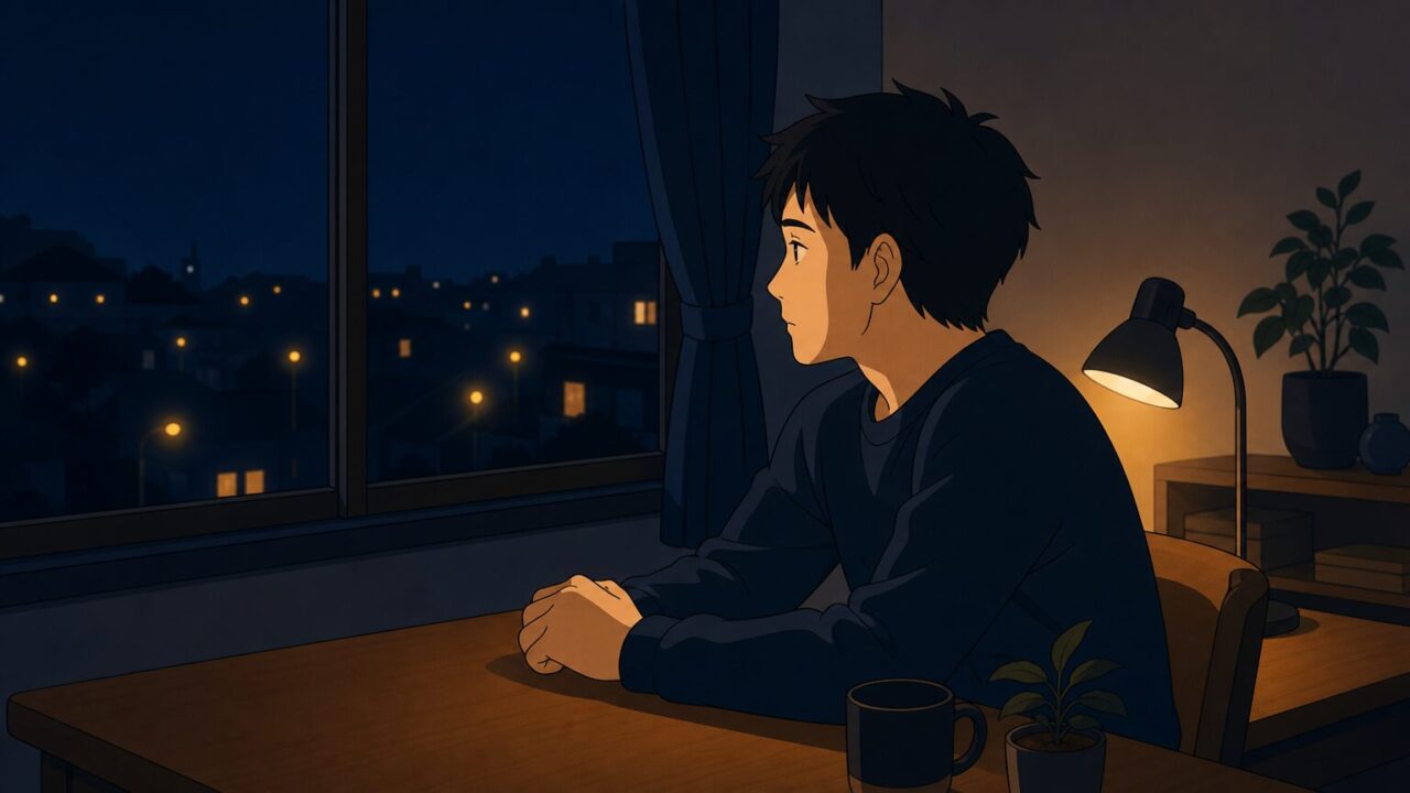 同時進行から1人に絞る決め手を迷う夜のイラスト